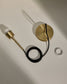 Supporto per lampada da soffitto Fulvia in metallo finitura oro 150 cm