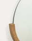 Specchio Rokia in legno massello di teak 90 x 55 cm