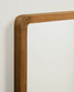 Specchio Shamel in legno massello di teak finitura noce 45 x 70 cm