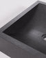 Lavabo da appoggio Delina in terrazzo nero 40 x 45 cm