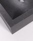 Lavabo da appoggio Delina in terrazzo nero 40 x 45 cm