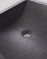 Lavabo da appoggio Delina in terrazzo nero 40 x 45 cm