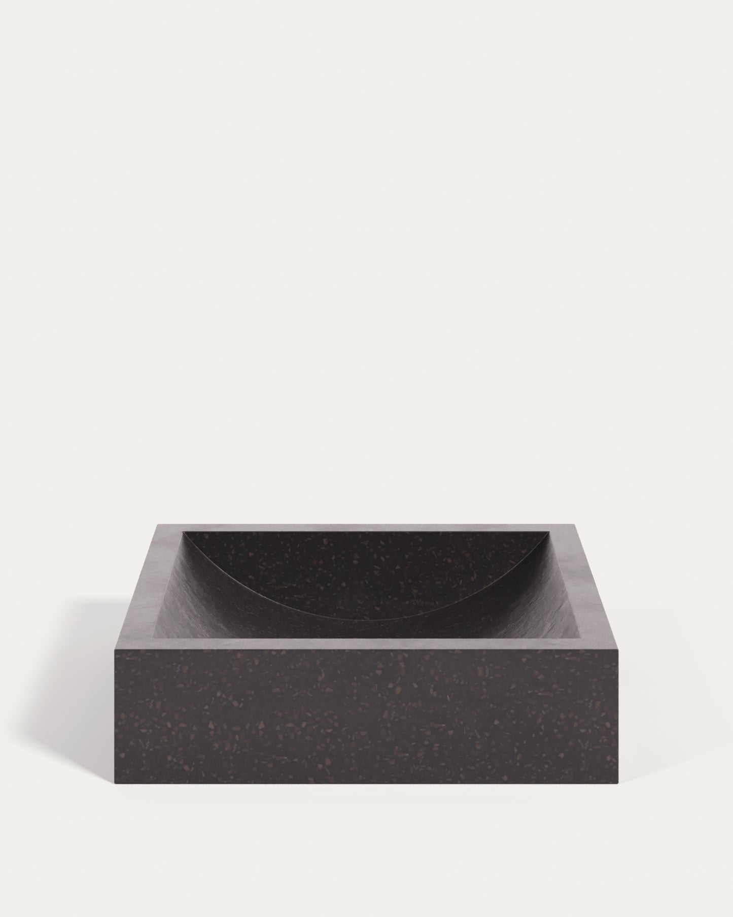 Lavabo da appoggio Delina in terrazzo nero 40 x 45 cm