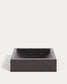 Lavabo da appoggio Delina in terrazzo nero 40 x 45 cm