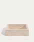 Lavabo da appoggio Delina in terrazzo bianco 40 x 45 cm