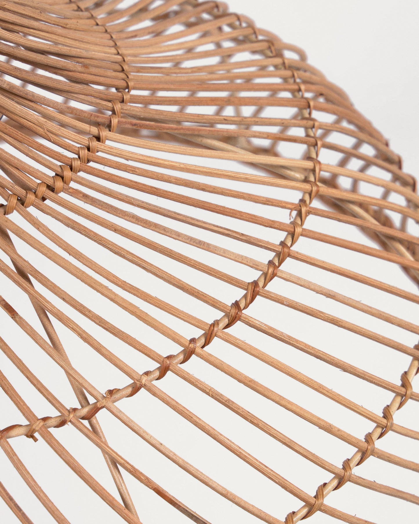 Plafoniera per lampada Dyara 100% rattan Ø 41 cm