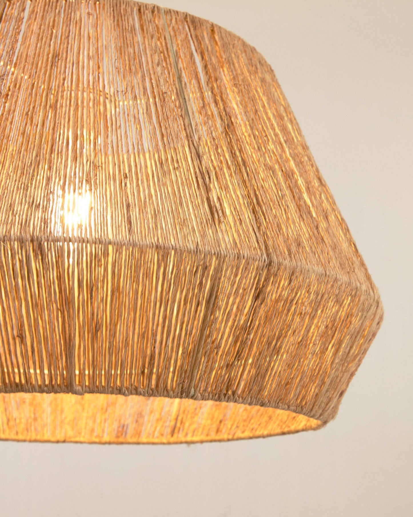 Plafoniera per lampada Crismilda in iuta con finitura naturale Ø 50 cm