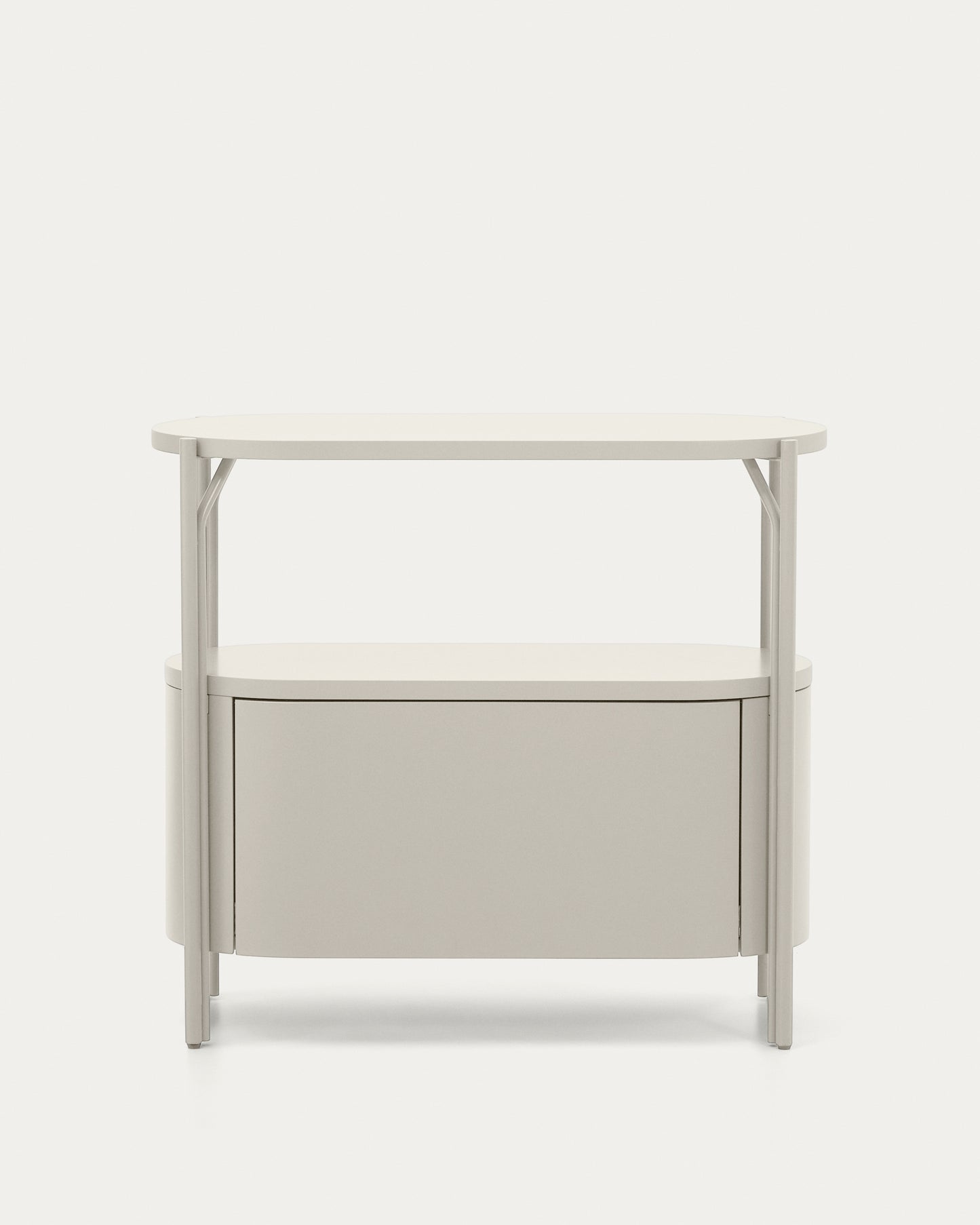 Mobile bagno Arely con struttura in acciaio e MDF laccato bianco 90 x 40 cm