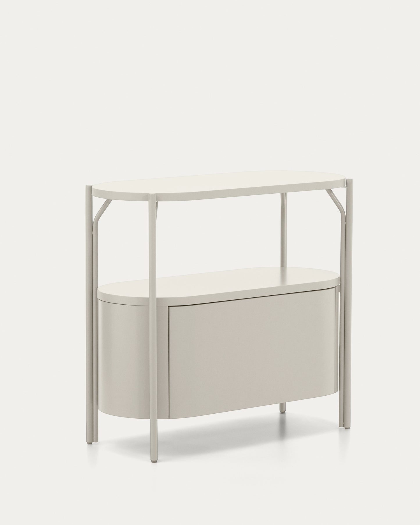 Mobile bagno Arely con struttura in acciaio e MDF laccato bianco 90 x 40 cm