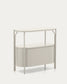 Mobile bagno Arely con struttura in acciaio e MDF laccato bianco 90 x 40 cm
