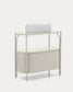 Mobile bagno Arely con struttura in acciaio e MDF laccato bianco 90 x 40 cm