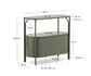 Mobile bagno Arely con struttura in acciaio e MDF laccato verde 90 x 40 cm