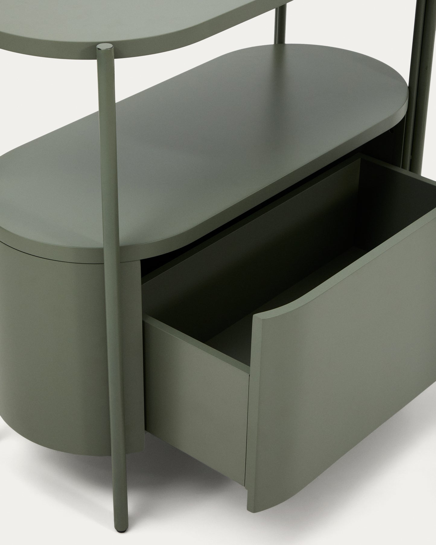 Mobile bagno Arely con struttura in acciaio e MDF laccato verde 90 x 40 cm