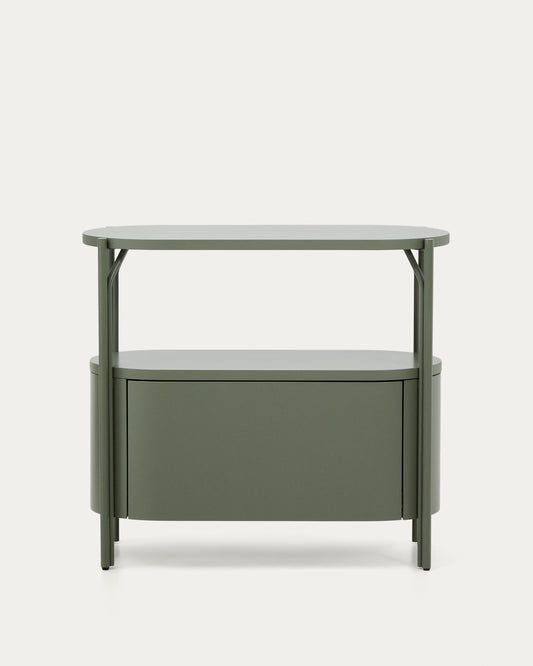 Mobile bagno Arely con struttura in acciaio e MDF laccato verde 90 x 40 cm