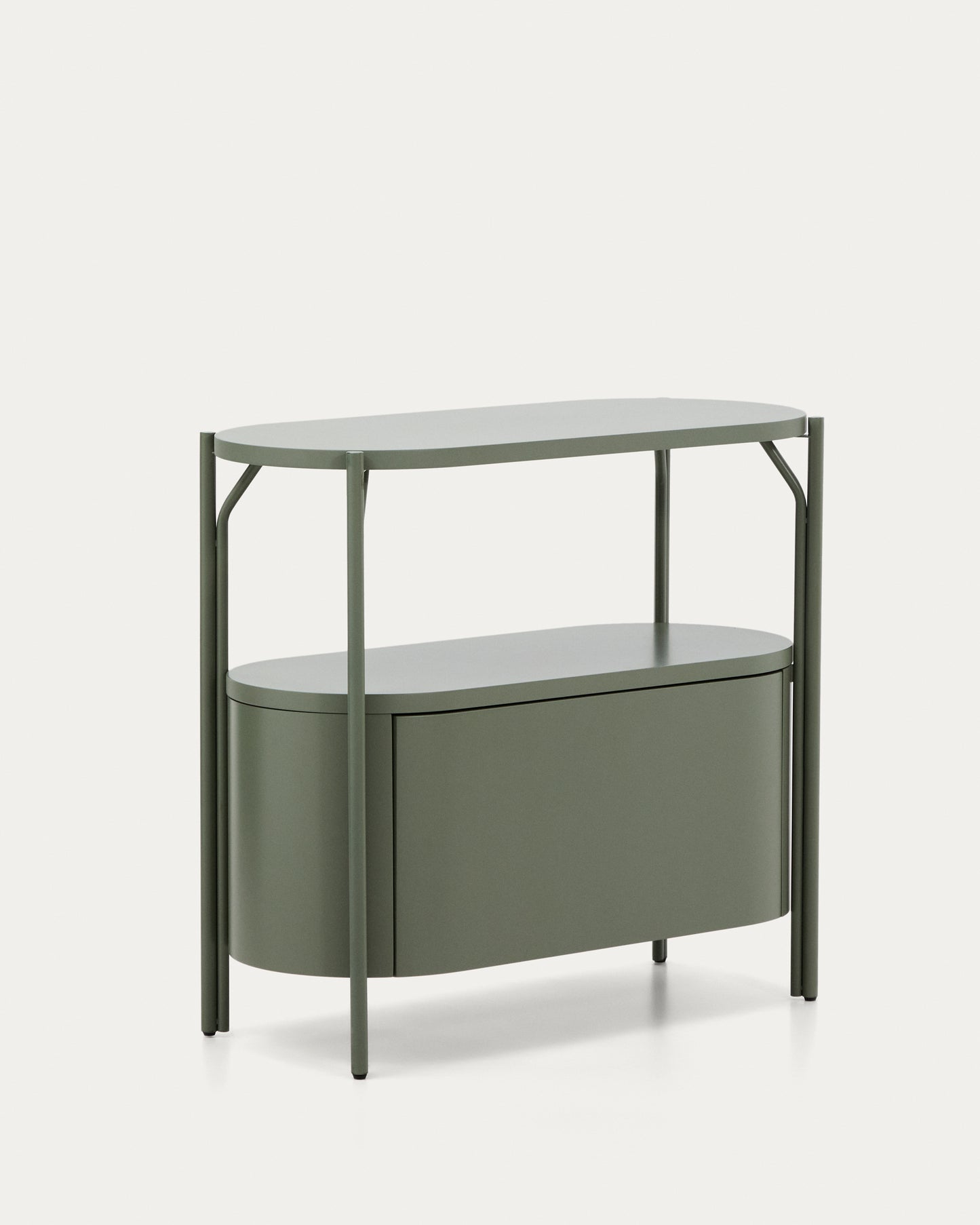 Mobile bagno Arely con struttura in acciaio e MDF laccato verde 90 x 40 cm