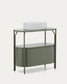 Mobile bagno Arely con struttura in acciaio e MDF laccato verde 90 x 40 cm