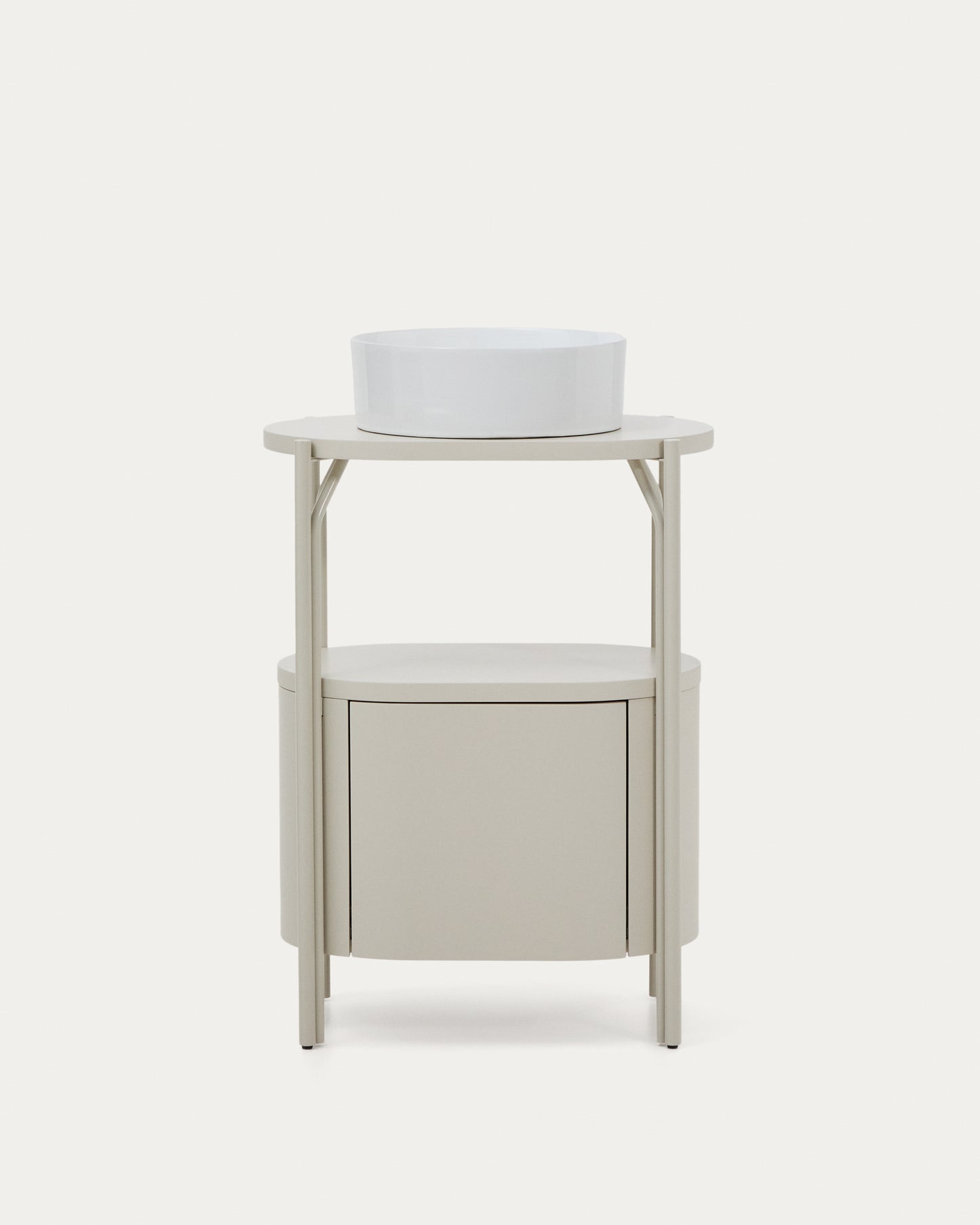 Mobile bagno Arely con struttura in acciaio e MDF laccato bianco 60 x 40 cm
