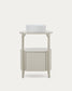 Mobile bagno Arely con struttura in acciaio e MDF laccato bianco 60 x 40 cm
