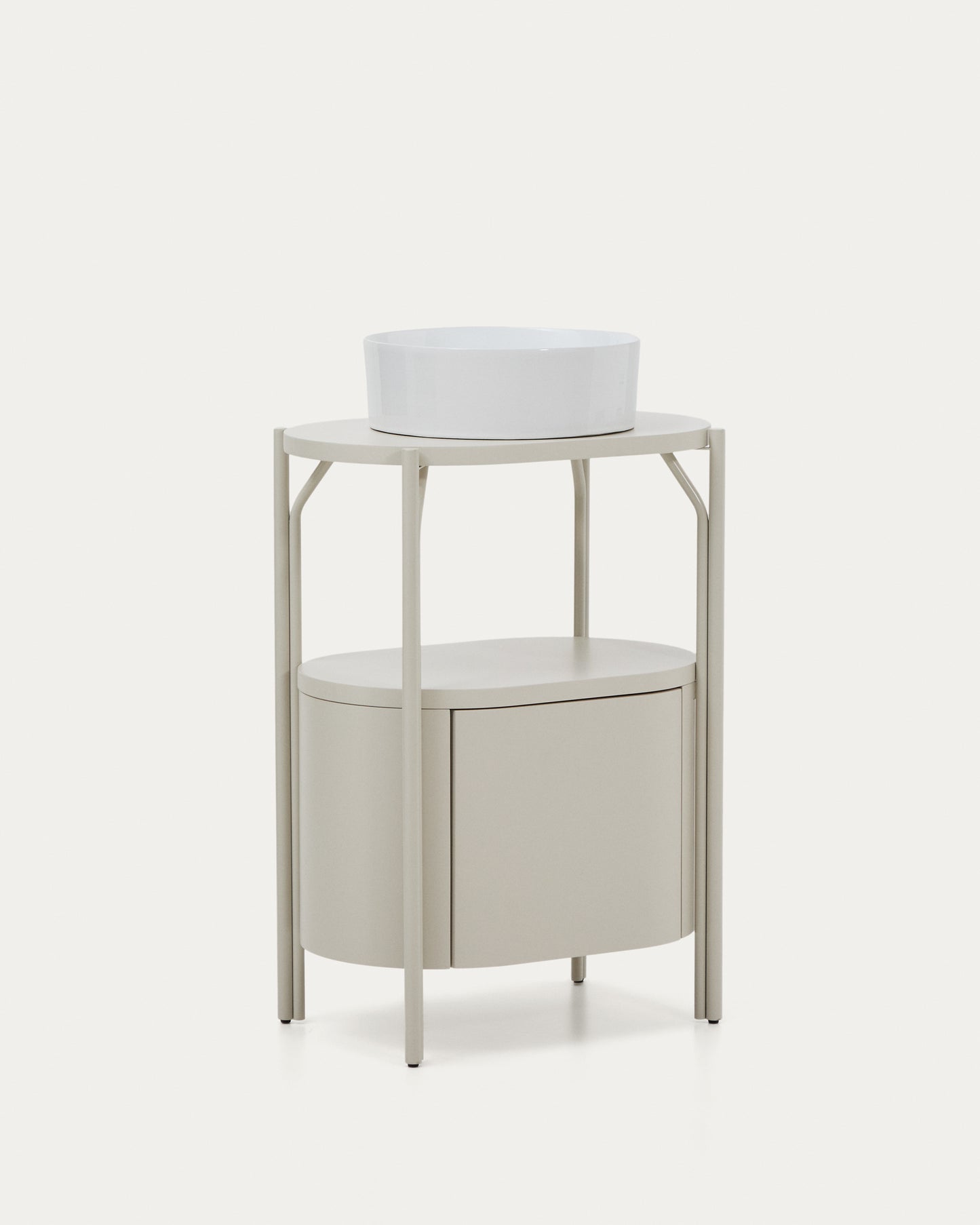 Mobile bagno Arely con struttura in acciaio e MDF laccato bianco 60 x 40 cm