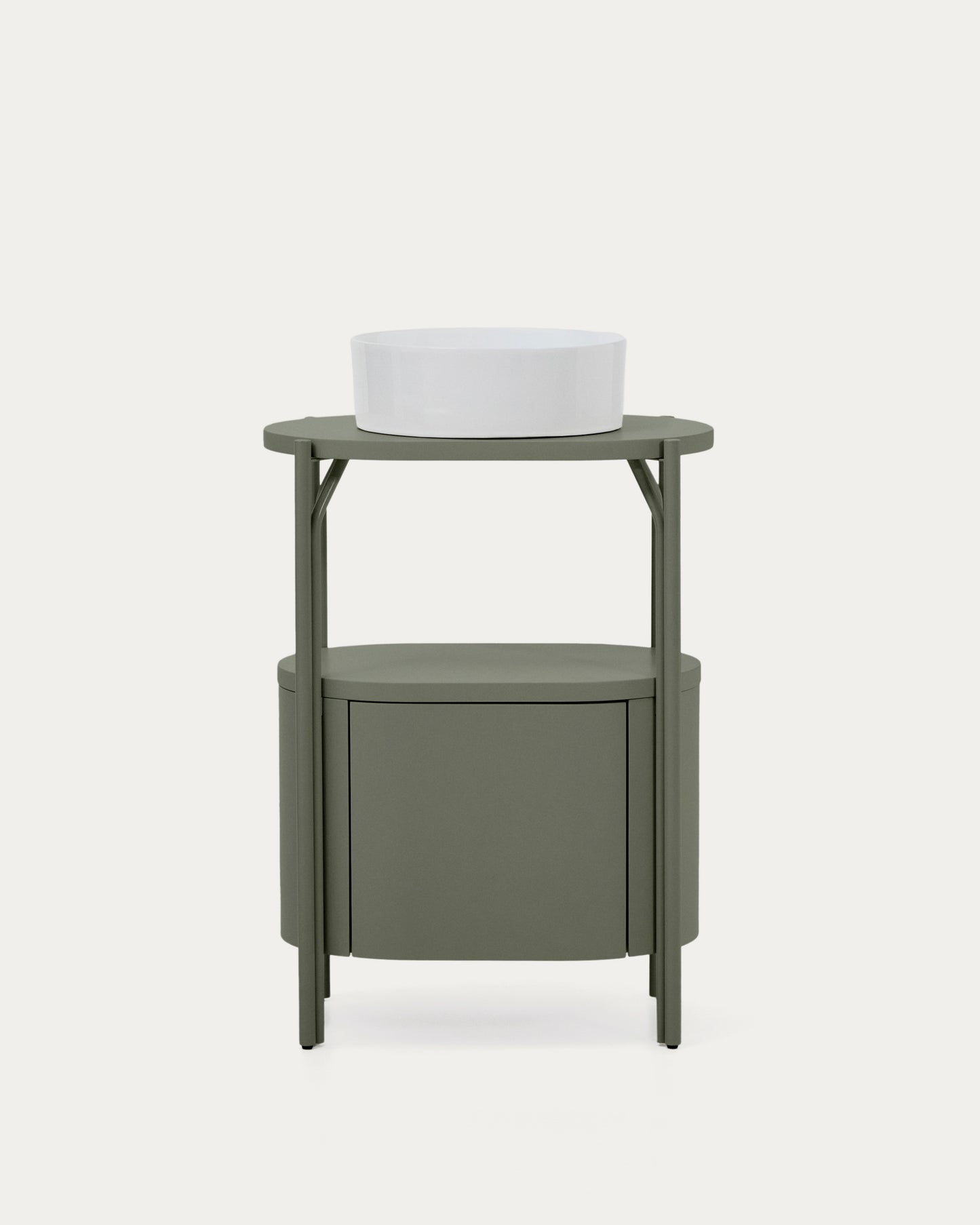 Mobile bagno Arely con struttura in acciaio e MDF laccato verde 60 x 40 cm