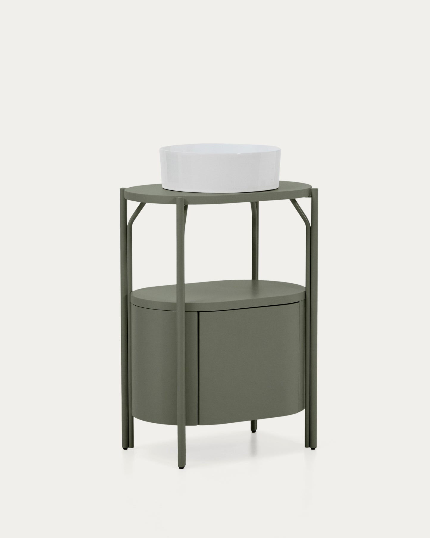 Mobile bagno Arely con struttura in acciaio e MDF laccato verde 60 x 40 cm
