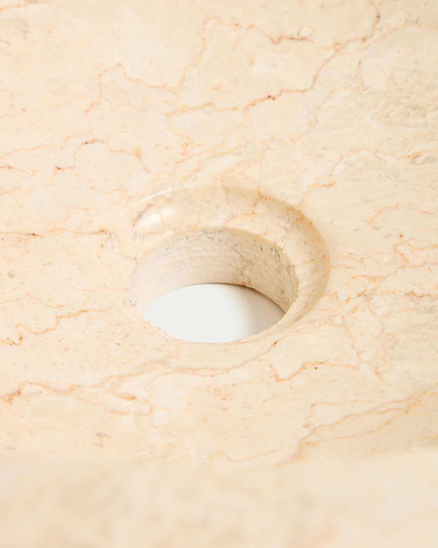 Lavabo da appoggio Orvane in marmo beige Ø 35 cm