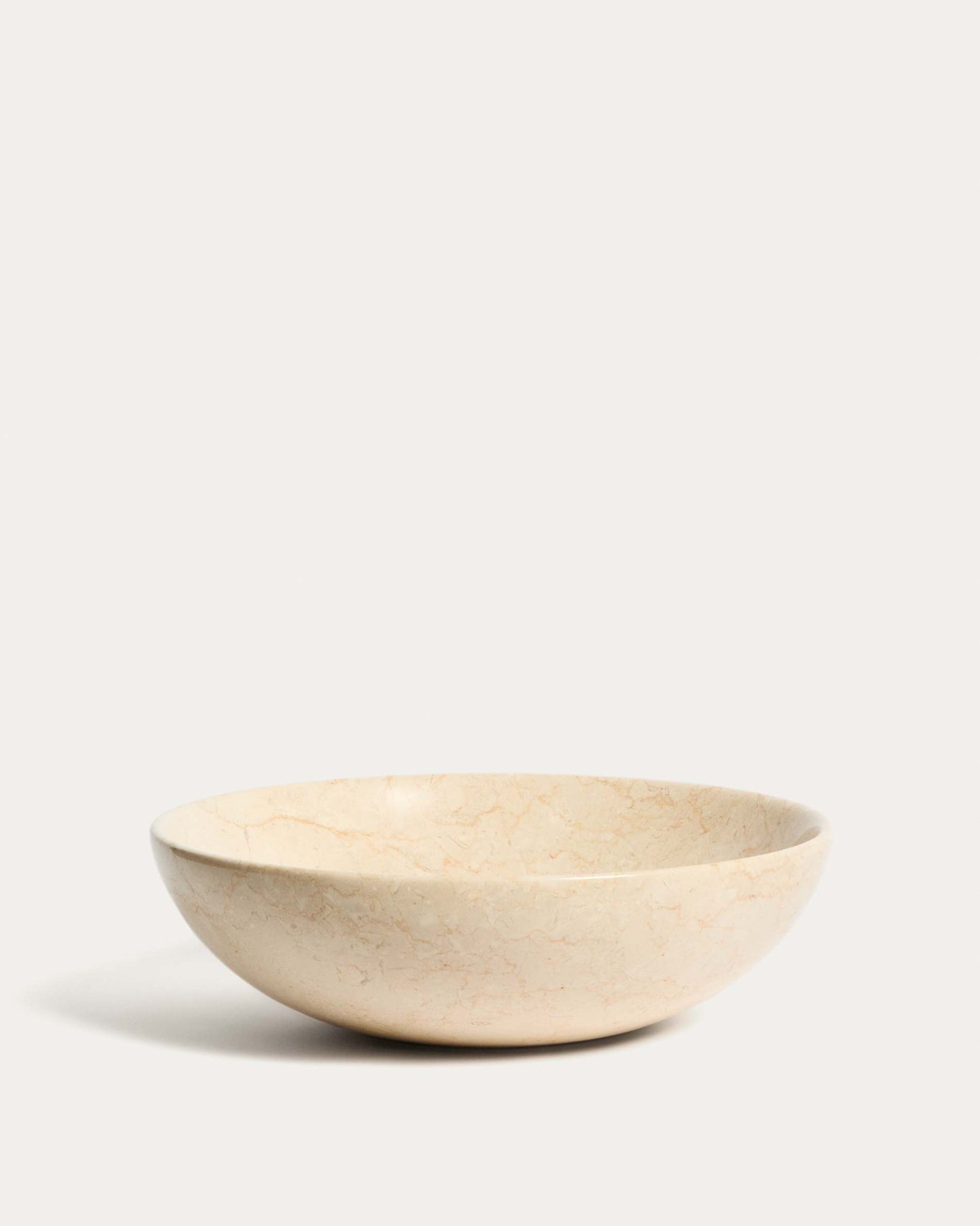 Lavabo da appoggio Darnen in marmo beige Ø 35 cm