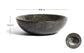 Lavabo da appoggio Darnen in marmo grigio Ø 35 cm