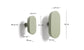 Set Arely di 2 appendini in legno di faggio massiccio con finitura laccata verde 6,5 cm/10 cm