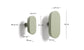 Set Arely di 2 appendini in legno di faggio massiccio con finitura laccata verde 6,5 cm/10 cm