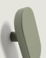 Set Arely di 2 appendini in legno di faggio massiccio con finitura laccata verde 6,5 cm/10 cm