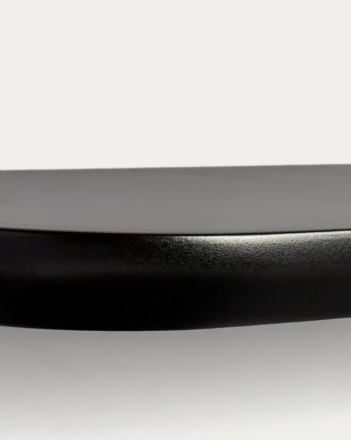 Set Arely di 2 mensole in MDF con finitura laccata nera 35 cm/55 cm