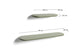 Set Arely di 2 mensole in MDF con finitura laccata verde 35 cm/55 cm