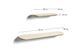 Set Arely di 2 mensole in MDF con finitura laccata beige 35 cm/55 cm
