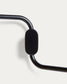 Portasciugamani Arely con 2 bracci in metallo nero