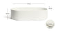 Lavabo da appoggio Ovara in ceramica bianca smaltata 50 x 31 cm