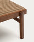 Poltrona Itani in legno massiccio di acacia e rattan sintetico