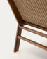 Poltrona Itani in legno massiccio di acacia e rattan sintetico