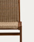 Sedia Itani in legno massiccio di acacia e rattan sintetico