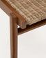 Sedia Itani in legno massiccio di acacia e rattan sintetico