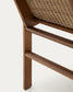 Sedia Itani in legno massiccio di acacia e rattan sintetico