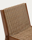 Sedia Itani in legno massiccio di acacia e rattan sintetico