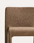 Sedia impilabile Loria in ciniglia marrone cioccolato FSC 100%