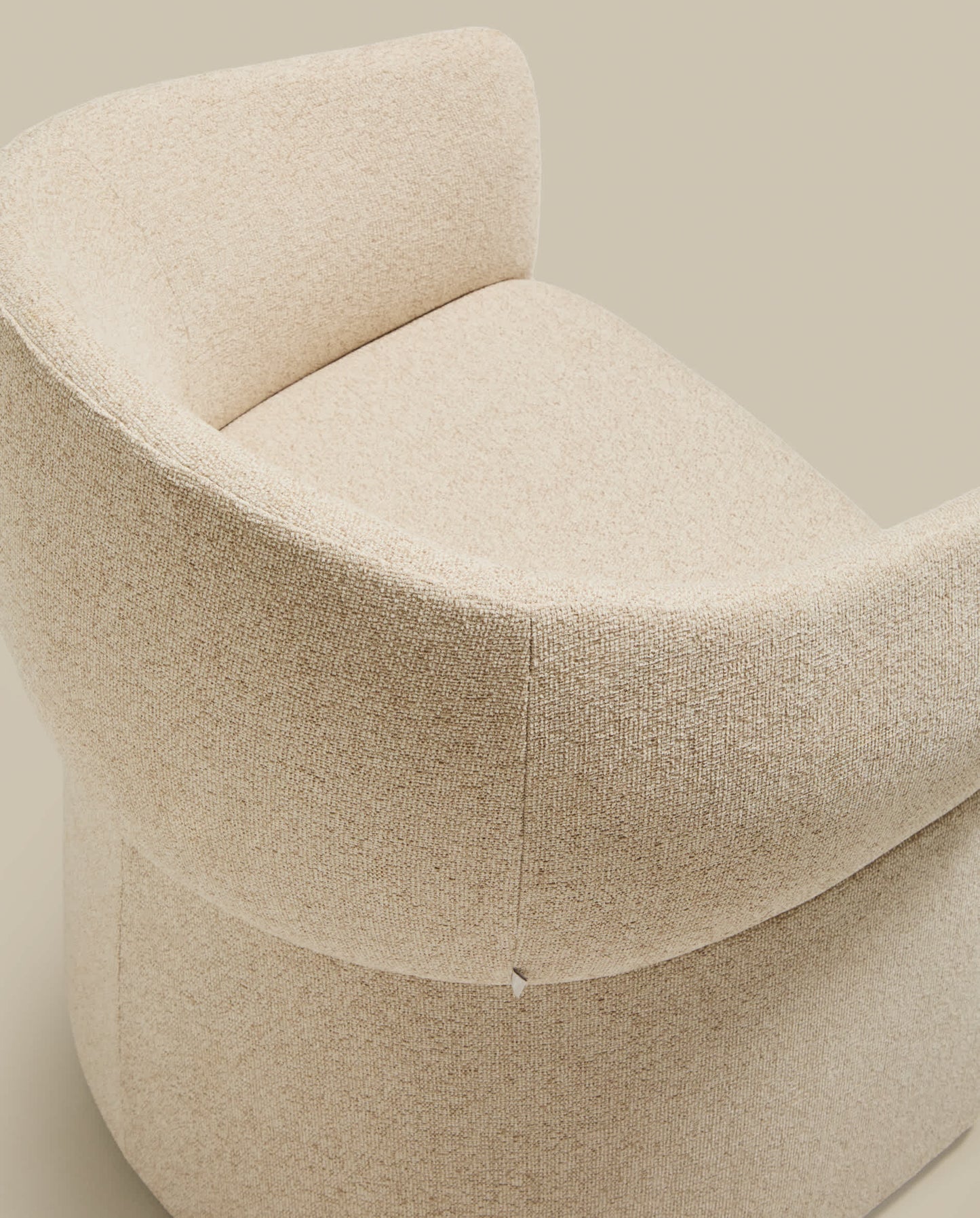 Sedia Bosca in ciniglia beige