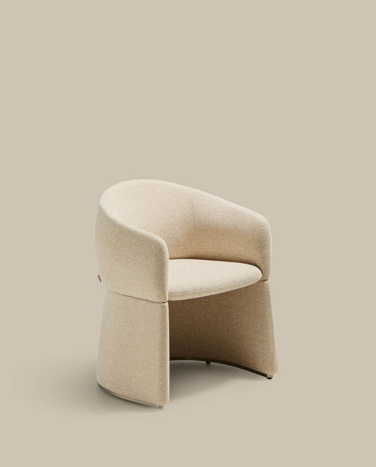 Sedia Bosca in ciniglia beige