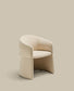 Sedia Bosca in ciniglia beige