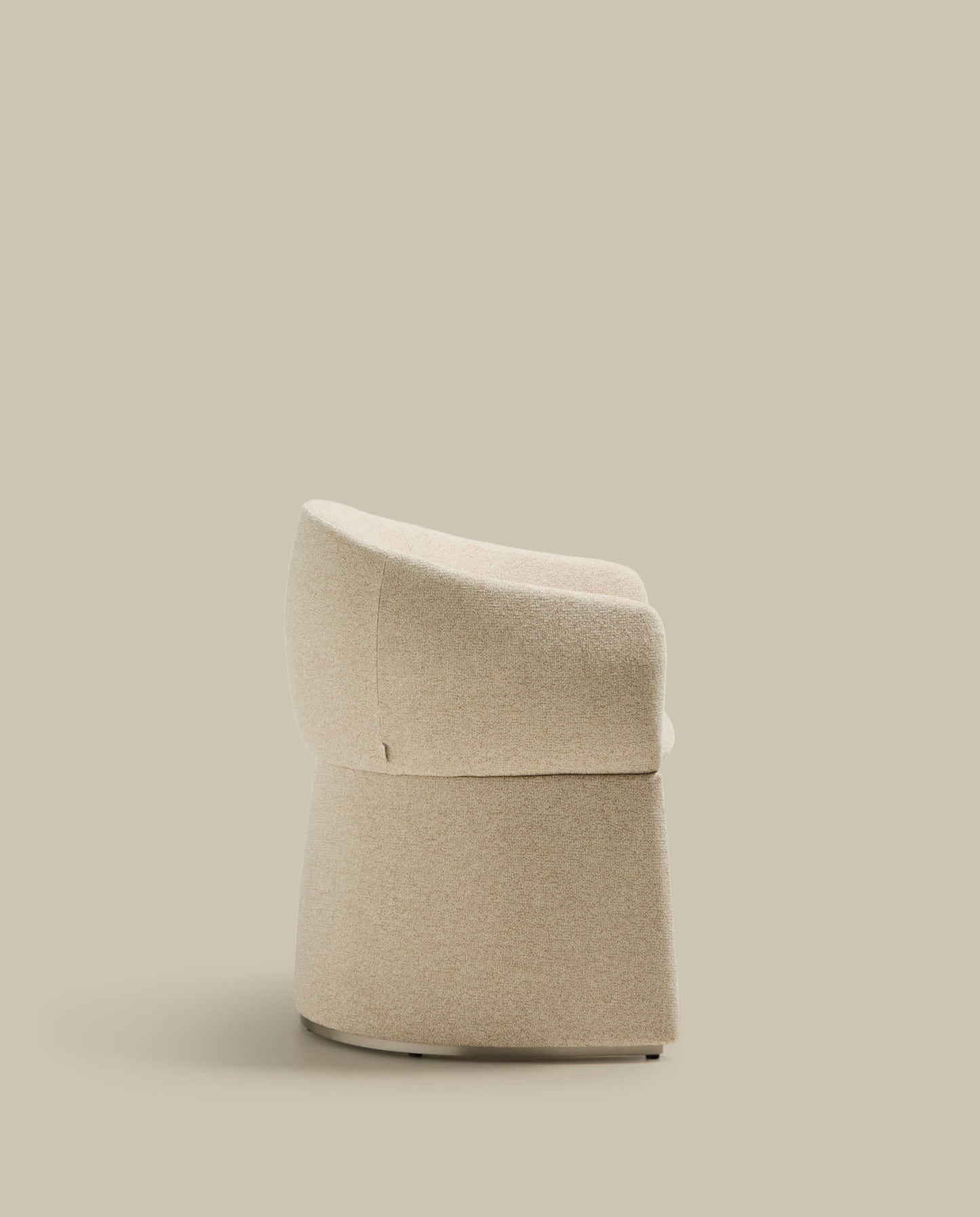 Sedia Bosca in ciniglia beige