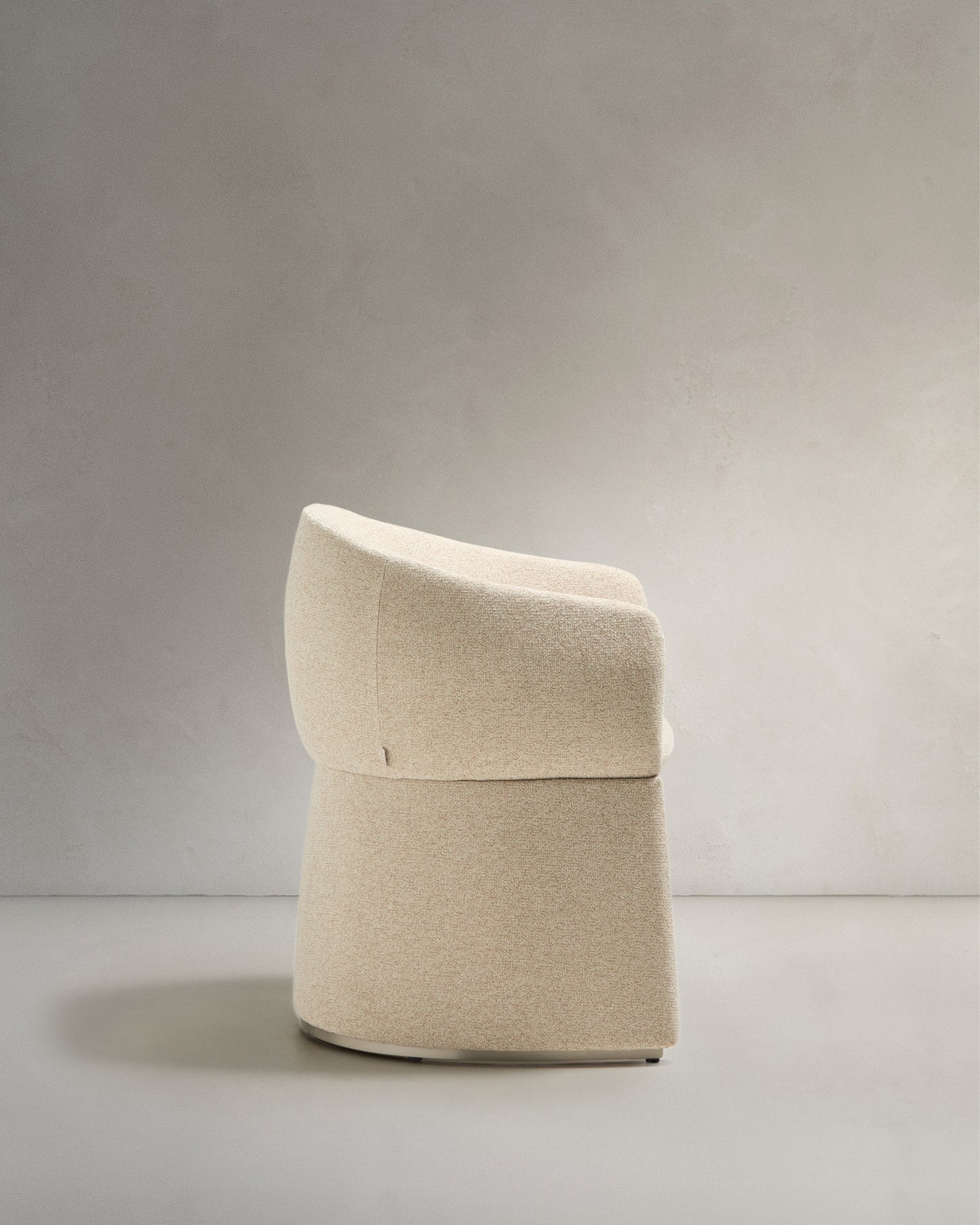 Sedia Bosca in ciniglia beige