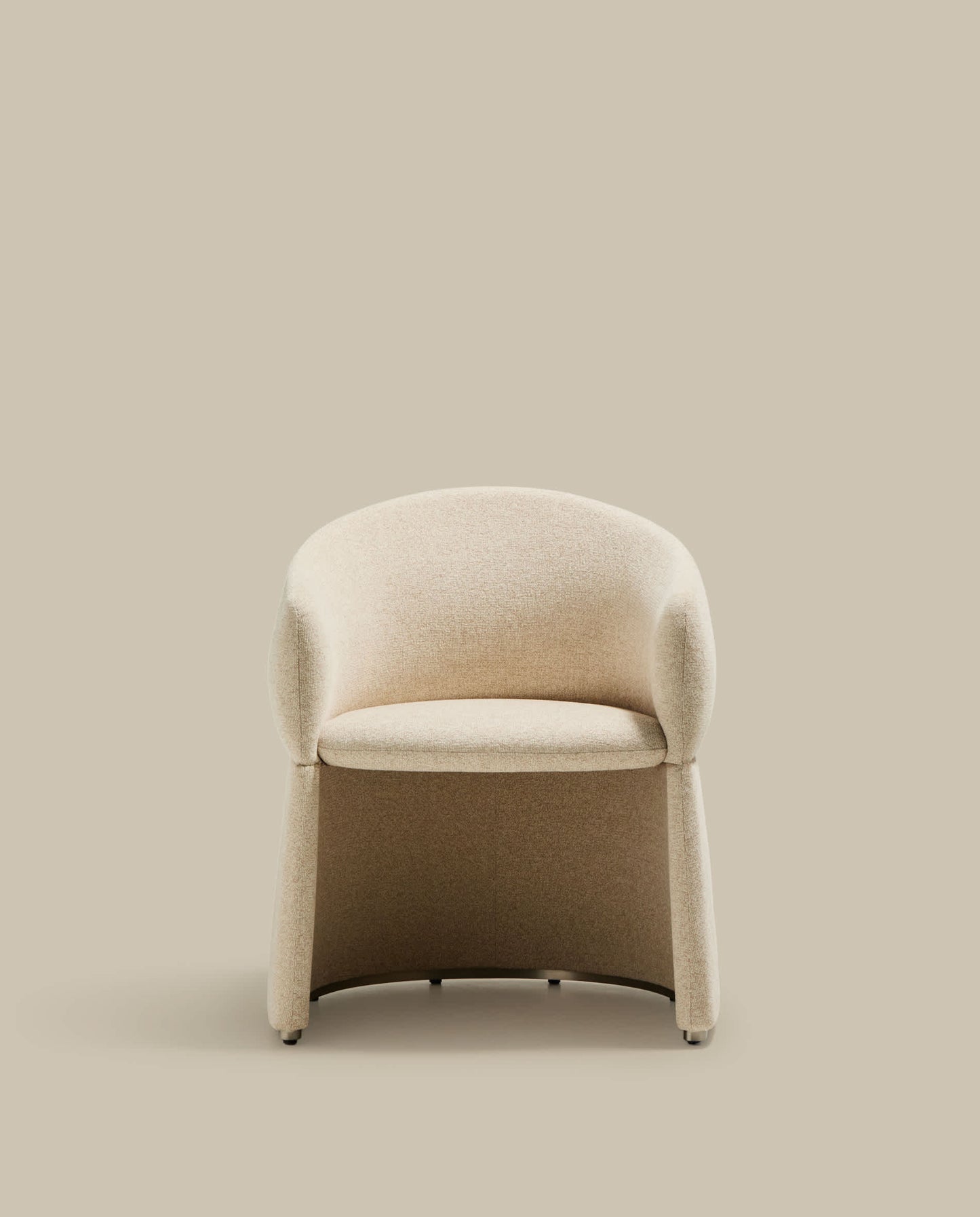 Sedia Bosca in ciniglia beige