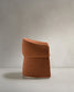 Sedia Bosca in ciniglia color terracotta